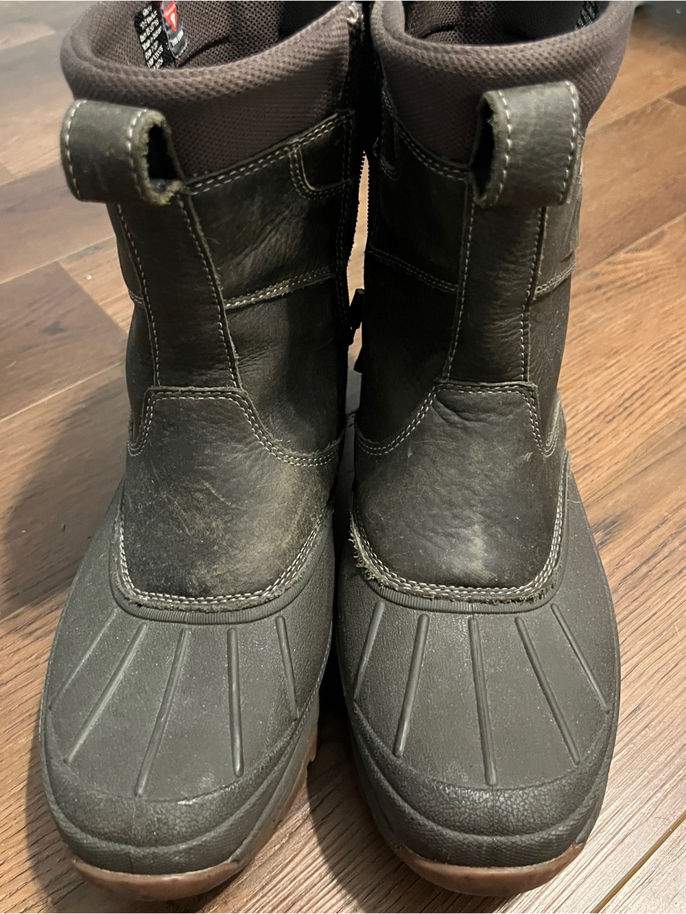 L.L. Bean Men's Brown Waterproof Winter Pull-On Boots